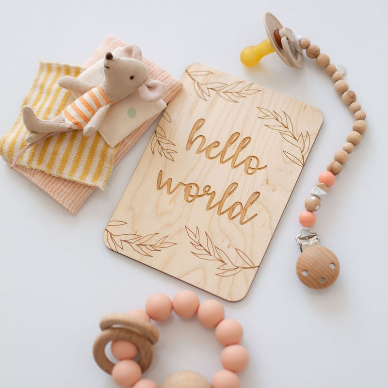 Wooden Baby Milestone Cards - The Confetti Gift Co