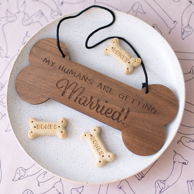 Bone Wedding Sign - The Confetti Gift Co