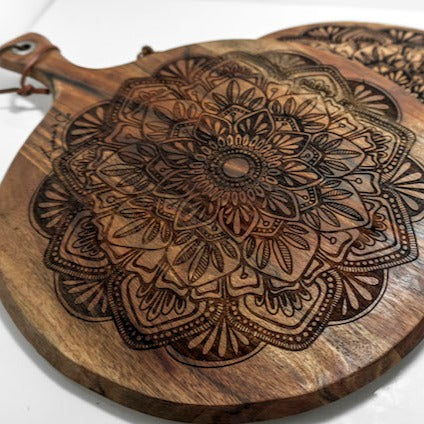 Mandala Wooden Cheese Board - The Confetti Gift Co