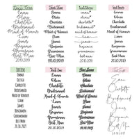 Floral Name Plaque - The Confetti Gift Co