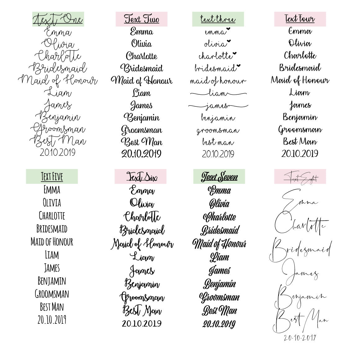 Seating Chart - 600mm x 900mm - The Confetti Gift Co