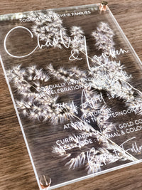 Pressed Acrylic Invitation/Signage - The Confetti Gift Co
