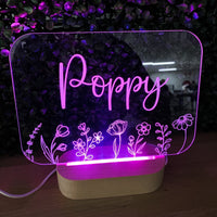 Floral Night Light - The Confetti Gift Co