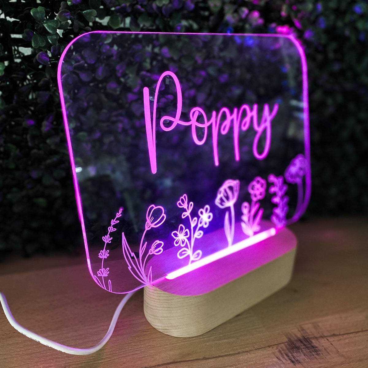 Floral Night Light - The Confetti Gift Co
