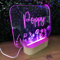 Floral Night Light - The Confetti Gift Co