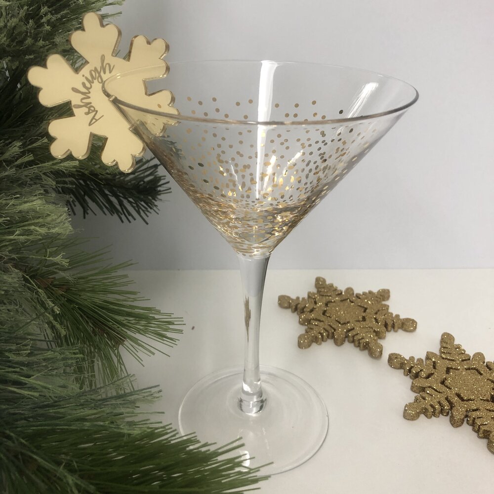 Snowflake Drink Placecards - The Confetti Gift Co
