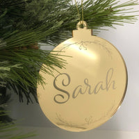 Personalised Christmas Baubles - The Confetti Gift Co