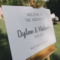 Welcome Sign - 600mm x 900mm - The Confetti Gift Co