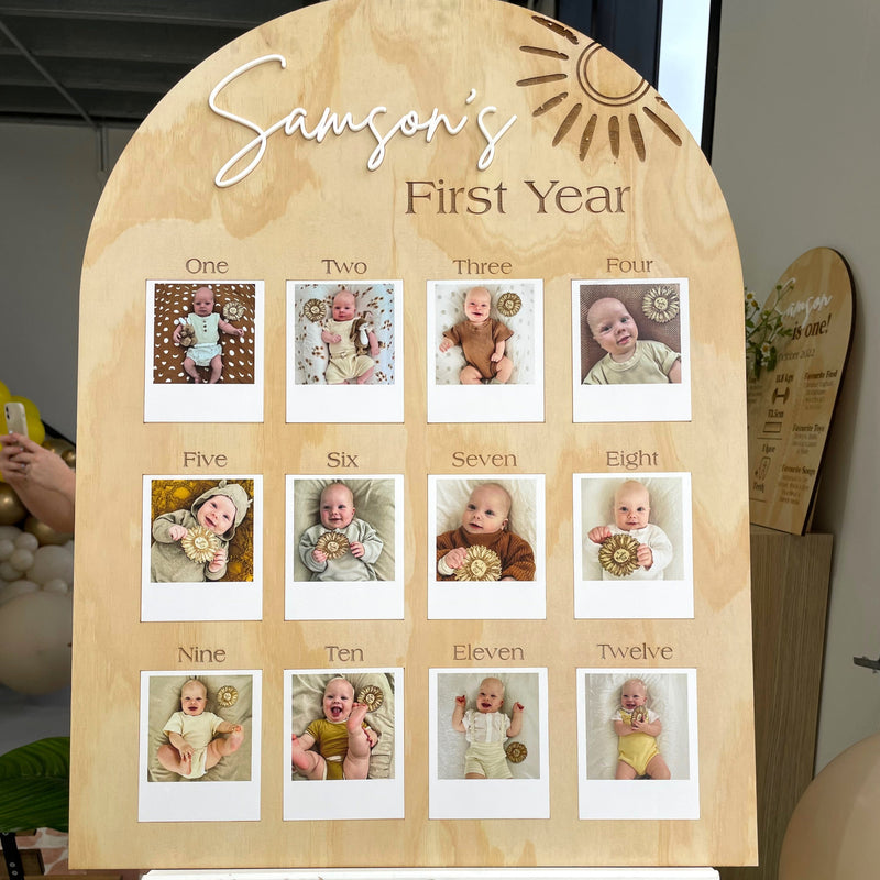 My First Year Photoboard - The Confetti Gift Co