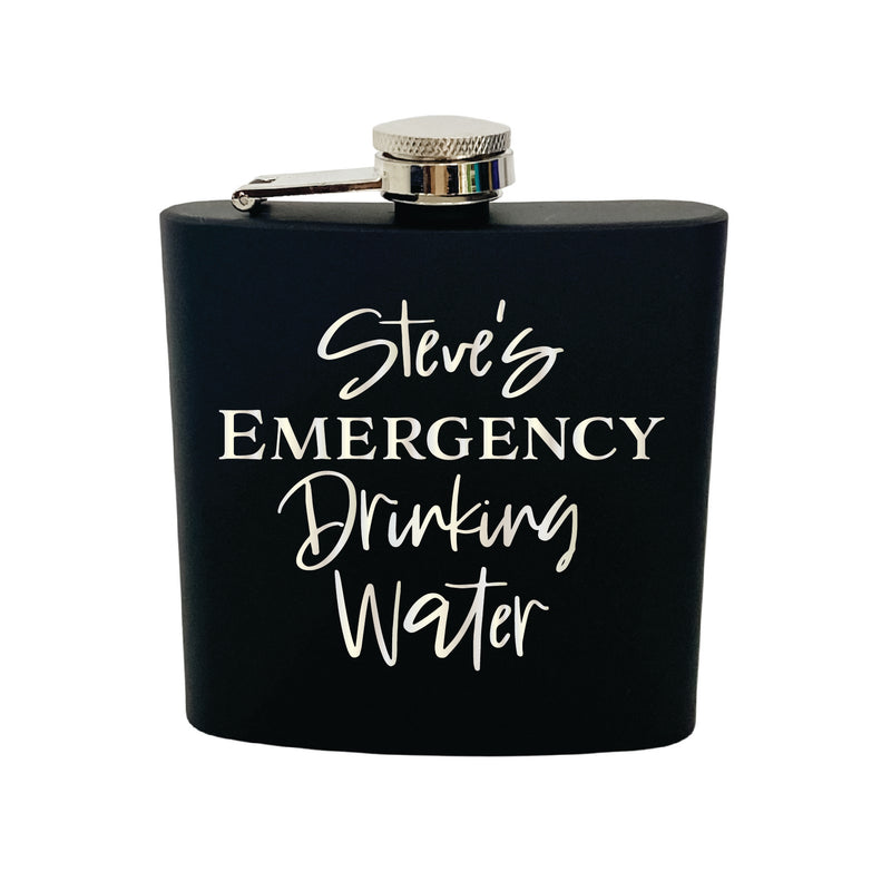 Emergency Drinking Water Whiskey Flask - The Confetti Gift Co