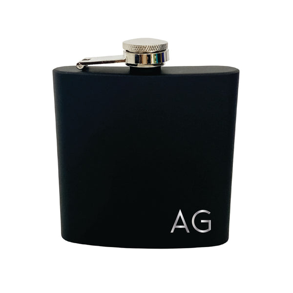 Initial Whiskey Flask - The Confetti Gift Co
