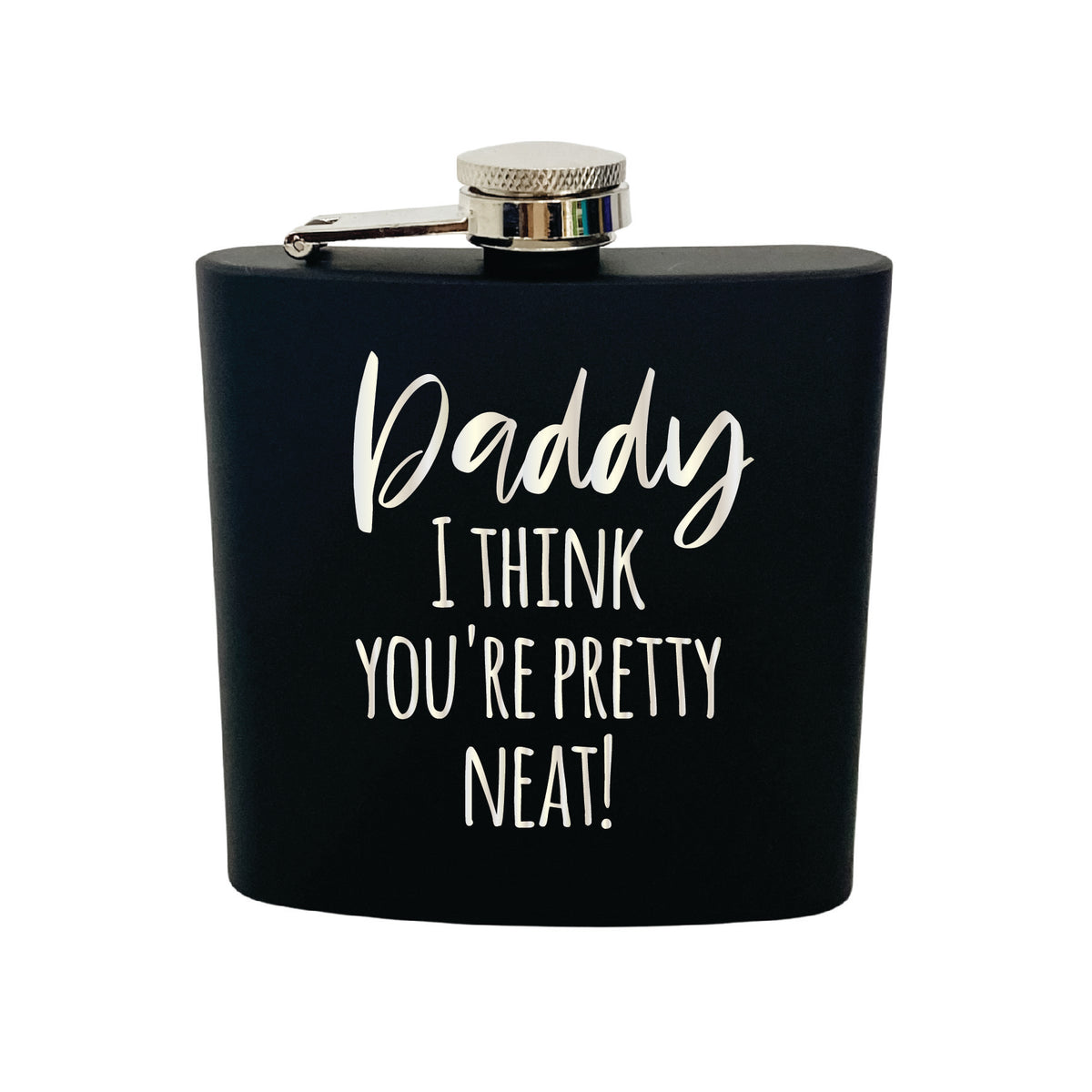Neat Dad Whiskey Flask - The Confetti Gift Co