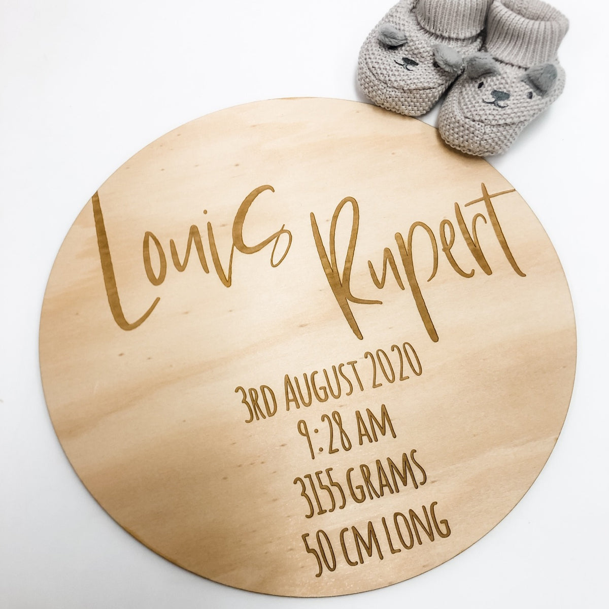 Birth Details Plaque - The Confetti Gift Co