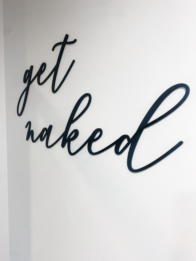 Get Naked Bathroom Lettering - The Confetti Gift Co