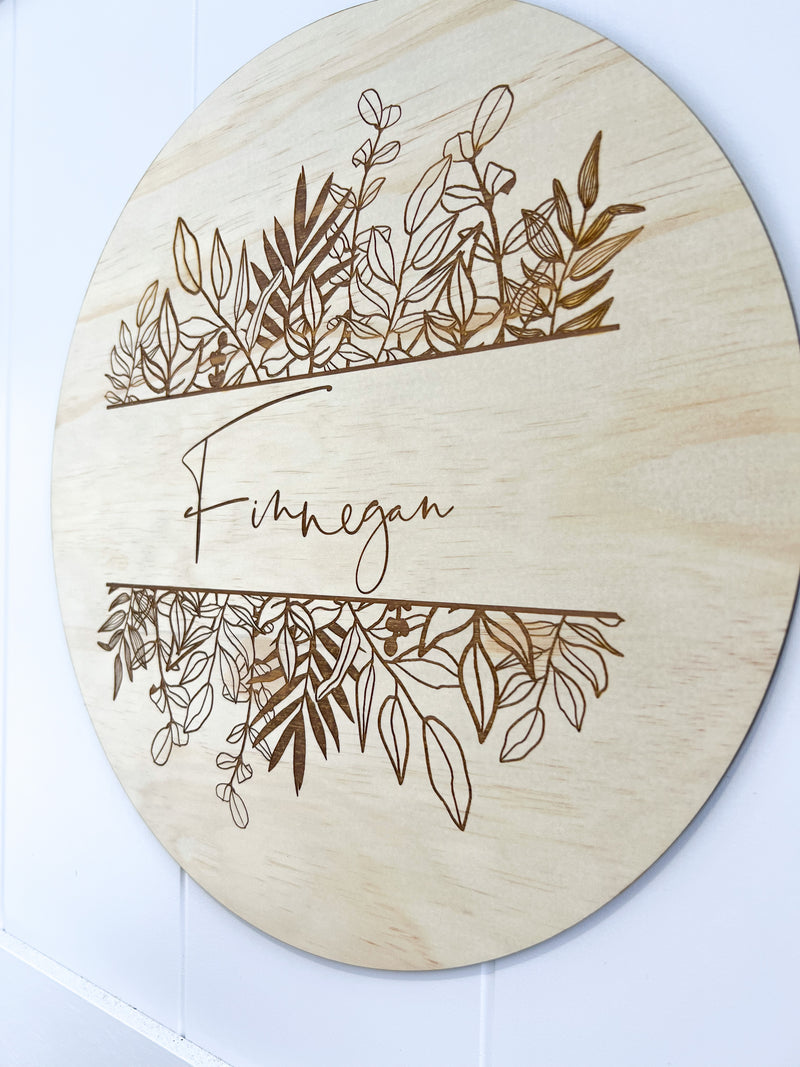 Botanical Name Plaque - The Confetti Gift Co